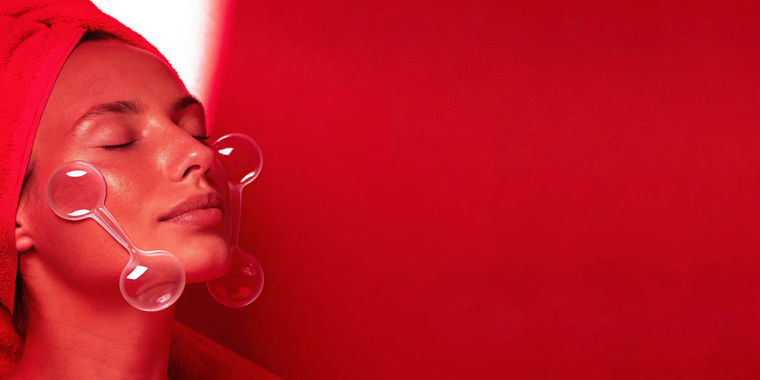 Woman receiving a pro glow renewal facial for a radiant, healthy glow.