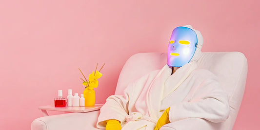 Professional LED mask for skincare.