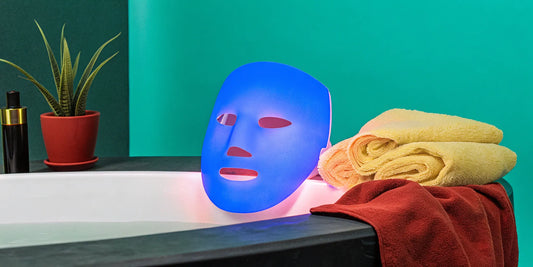 Comfortable silicone LED mask for effective light therapy skincare.